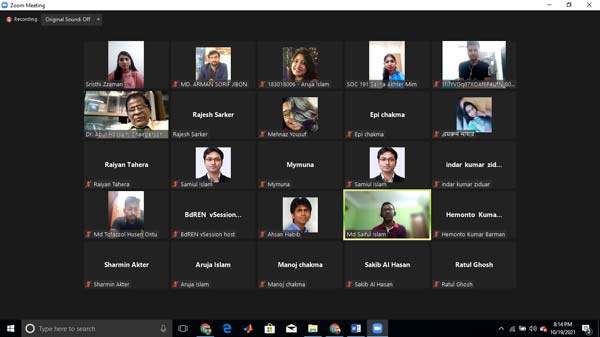 Successful Completion of Freshers’ Orientation Program of the Department of Sociology & Anthropology for Fall-2021 Semester